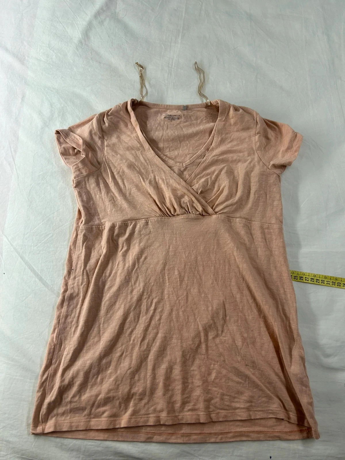 Blouse à manches courtes rose prémaman maternité collection